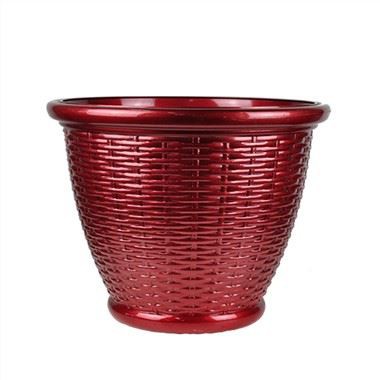 Jardinera de plàstic amb esprai de rattan